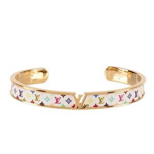 Louis Vuitton Limited Edition LV Takashi Murakami LV Initial Bracelet White